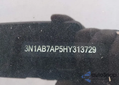 2017 Nissan Sentra Sv z USA, uszkodzony, nr VIN 3N1AB7AP5HY313729